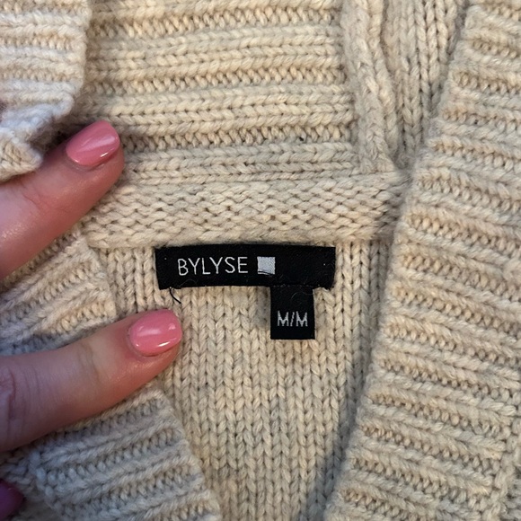 Bylyse Beige Hooded Sweater - Picture 3 of 5
